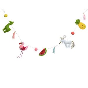 FELT GARLAND WITH FRUIT AND ANIMALS